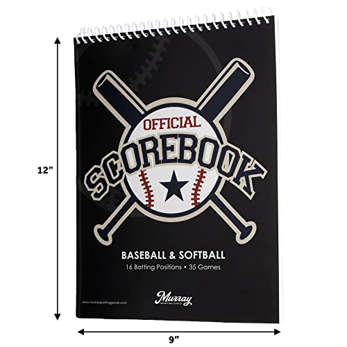 Baseball & Softball Scorebook - Track 35 Games - Variation 1