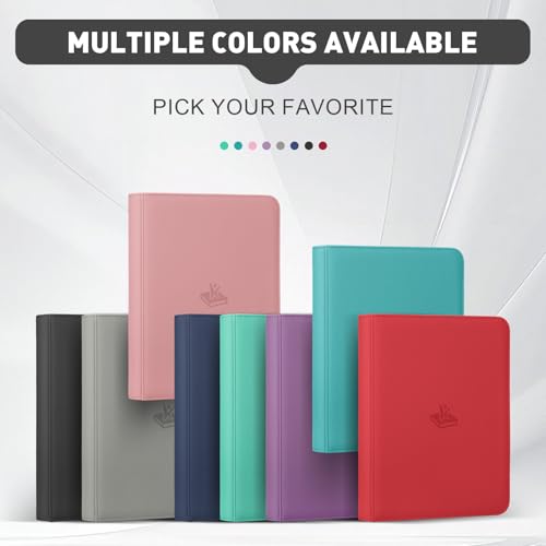 XINGFANGWF 9-Pocket Card Binder, 360-Card Capacity, Black