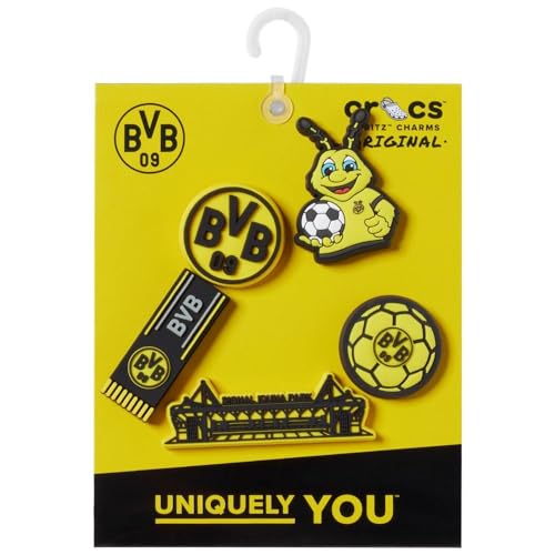 Football Club Shoe Charms - 5 Pack BVB Soccer Decoration