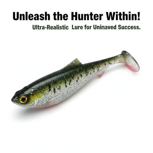Soft Plastic Swimbait Mold for Lure Making 3-Cavity Fishing Baits