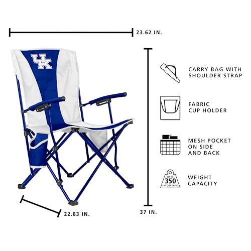Kentucky Wildcats NCAA FanMATS Hard Arm Chair with Steel Frame & Mesh Cup Holders