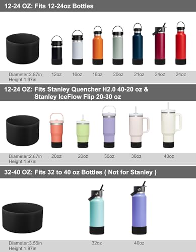 Silicone Protective Boot for 32-40oz Water Bottles - BPA Free