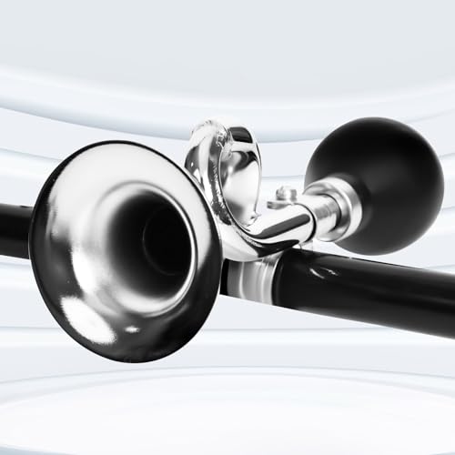 Loud Metal Bugle Horn for Bicycles and Golf Carts - Easy Install