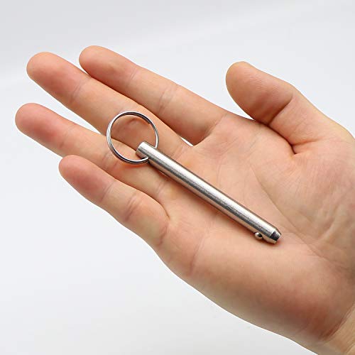 2 Pack Quick Release Pins 5/16 inch (8mm) Stainless Steel Marine Grade Fasteners