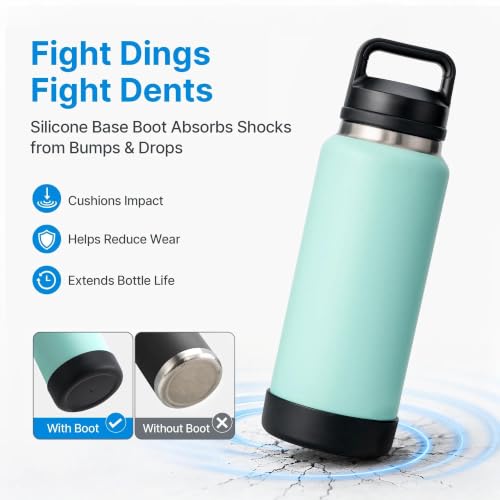 Silicone Boot for YETI Rambler Bottle - Mint Green, 36oz