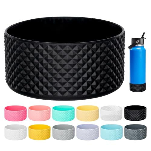 Silicone Protective Boot for 32-40oz Hydro Flask Bottles - Black
