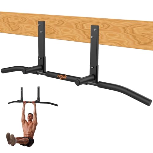 Joist Mount Pull Up Bar - Heavy Duty Steel, Max 440lbs, Standard Grip