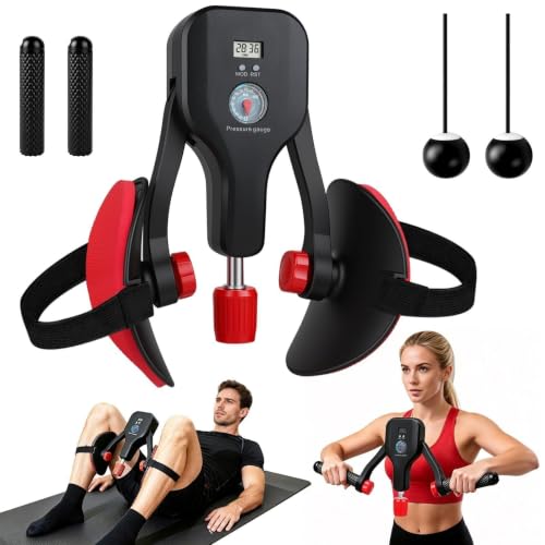PASUKTER 1P All-in-One Kegel Exercise Device | 0–220 lb Adjustable Resistance, Replaceable Handles, Wireless Jump Rope