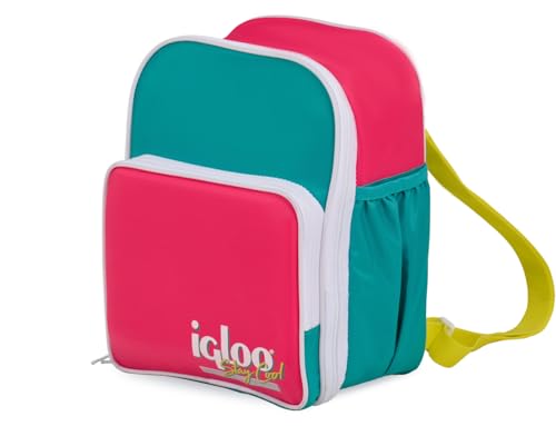 Igloo Retro 12-Can Convertible Backpack Cooler Jade - Insulated Cooler Bag