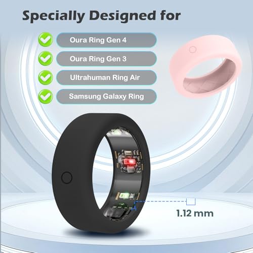 Smart Ring Protector Cover - 12-Pack Anti-Scratch, Multicolour S(5/6/7/8/9/10)