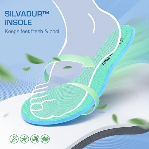 Girls Slip-On Jelly Sole Sneakers - Green, Little Kid by DREAM PAIRS