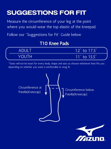 Youth Volleyball Knee Pads - Mizuno T10 Plus, Black