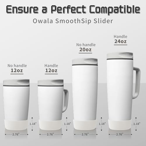 Silicone Boot for Owala SmoothSip Slider Tumblers - Shy Marshmallow