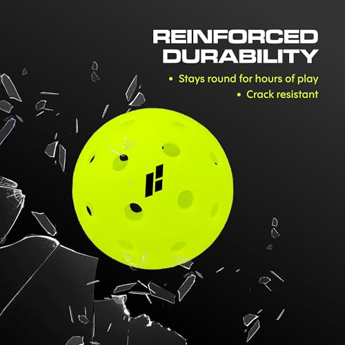 Outdoor Pickleball Balls - Durable USAPA Approved - Neon 3 Pack