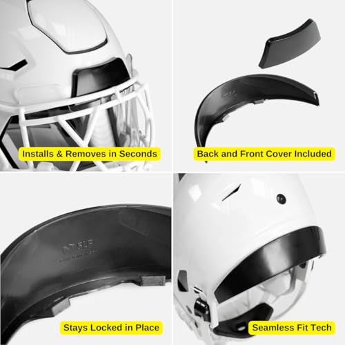 SLEEFS Black 2025 Riddell SpeedFlex Football Helmet Bumper Covers Set