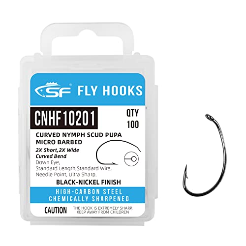 Ultra Sharp Fly Tying Hooks - Size #16, 100 Pcs - CNHF-16