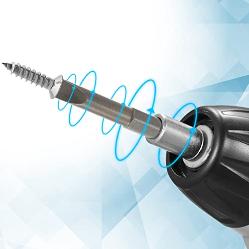 10 Pcs SL6 Magnetic Slotted Screwdriver Bits S2 Steel Flat Head Screwdriver Bits with 1/4 Inch Hex Shank, 2 Inch Length