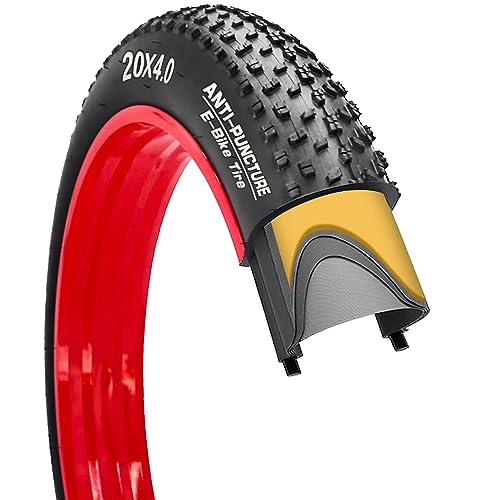 SIMEIQI 20x4.0 Inch Electric Bike Fat Tire - Anti-Puncture, All-Terrain Replacement