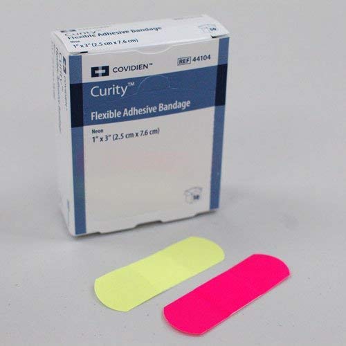 Flexible Neon Bandages - 3" x 1", Box of 50