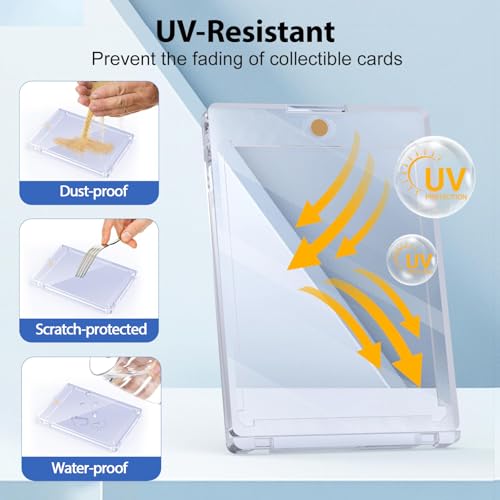 55PT Magnetic Card Holders - 15 Pack Thick UV Protection
