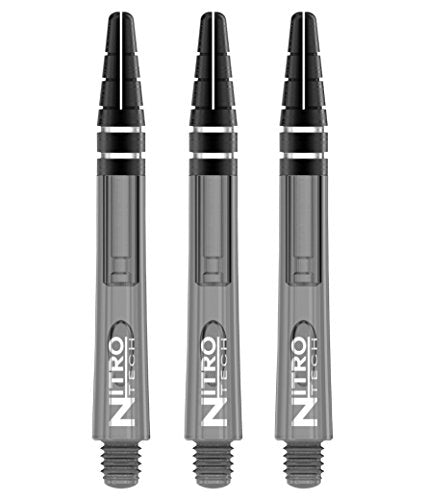 RED DRAGON Nitrotech Medium Dart Shafts 42mm - Flight Locking System, 9 Pack