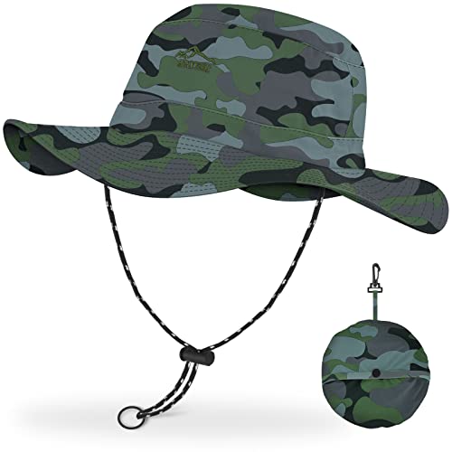 Foldable Camouflage Bucket Hat - UPF 50+ Sun Protection