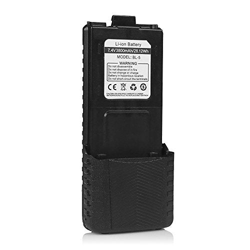 BAOFENG BL-5L 3800mAh Extended Battery with DC Port for UV-5R Series Radios