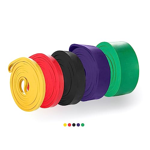 Yellow Resistance Bands - Durable Elastic Workout Bands for Home Gym