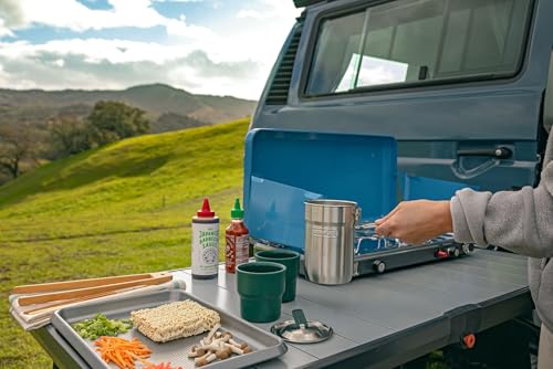 Stanley 4-Piece Camping Cookware Set with Insulated Cups & Locking Handle