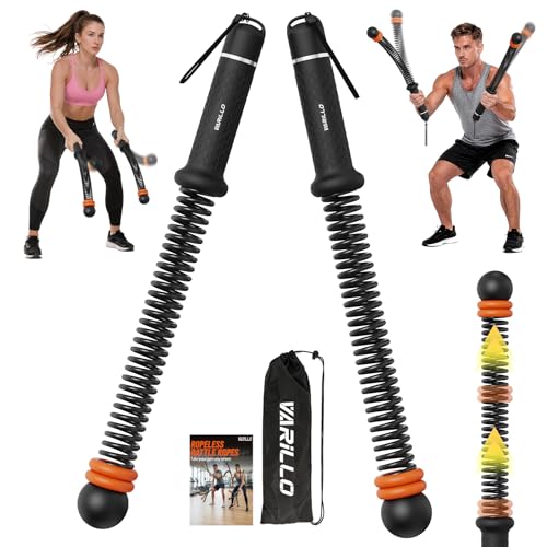 Adjustable Ropeless Battle Ropes - Cordless Weighted for HIIT