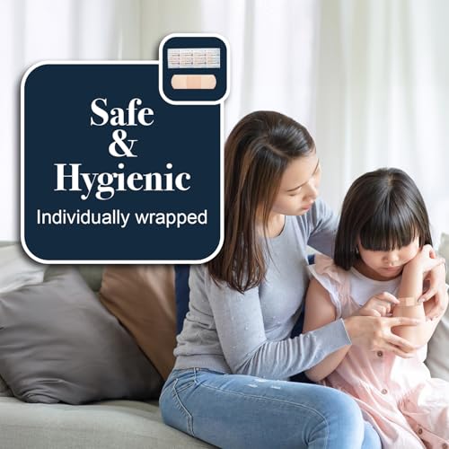 Sheer Plastic Adhesive Bandages - Sterile Water-Resistant 1" x 3" - 50 Pack