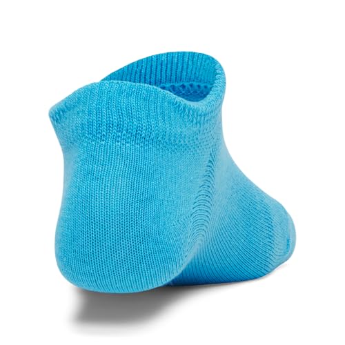 Under Armour Boys Youth No Show Socks 6 Pack - Medium Capri Black Breathable Athletic Socks