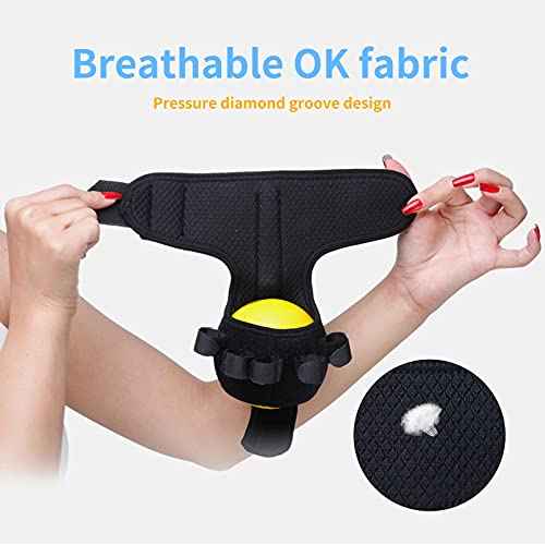 Anti-spasticity Ball Splint Hand Finger for Hand Stroke Hemiplegia Finger Recovery Spasm Dystonia Hemiplegia Finger Training Hand Functional Impairment for Children and Men and Women (Small)