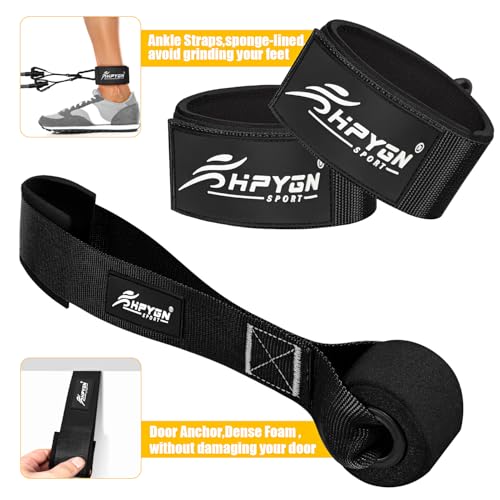 300LBS Heavy Resistance Bands with Handles - Black