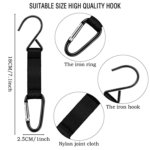 Hungdao 30 Pieces Nylon Fence Hooks for Baseball Bags & Outdoor Use