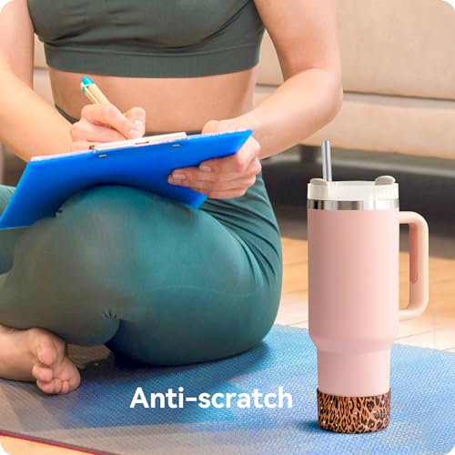 Silicone Boot Sleeve for Stanley Tumblers - Pink Leopard