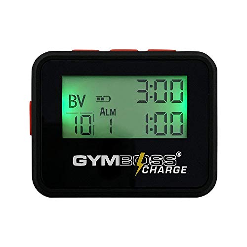 Interval Timer and Stopwatch - Black/Red