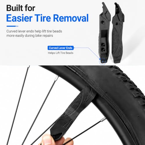 2-in-1 Bike Tire Levers and Master Link Pliers for Roadside Repairs