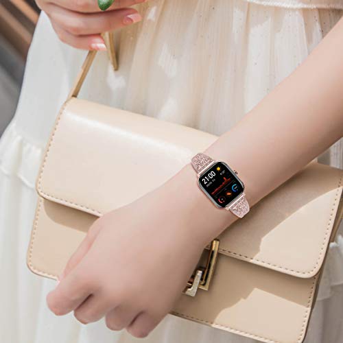 Bling Metal Watch Band for Skeiwatch C30 S50 S55 & More - Pink