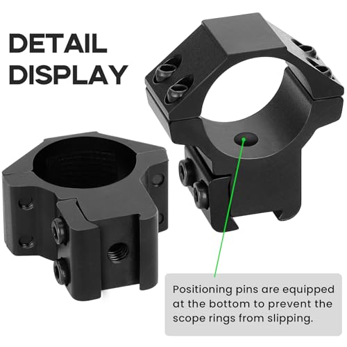 1 Inch Medium Profile Dovetail Scope Rings Set - 2 Pcs