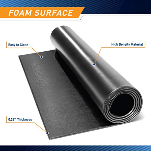 Extra Long Exercise Equipment Floor Mat - 78" Gym Protector