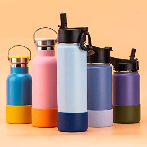 Silicone Protective Boot for 32-40oz Wide Mouth Water Bottles - Black