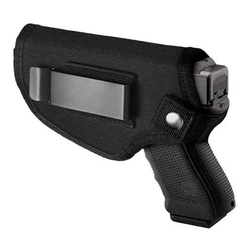 Concealed Carry Pistol Holster for Compact Handguns - 1000D Nylon - Black-Metal