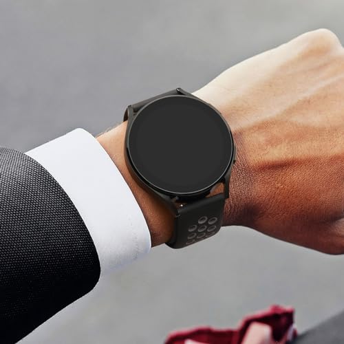 20mm Soft Silicone Sport Band for Garmin Forerunner - Black-Gray