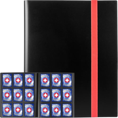 9-Pocket Trading Card Binder - Holds 360 Cards, Black