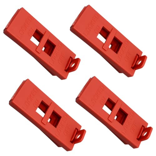 4Pcs 6064 Wall Switch Locking Device, Plastic, Maintain Switch Position to Ensure Safety