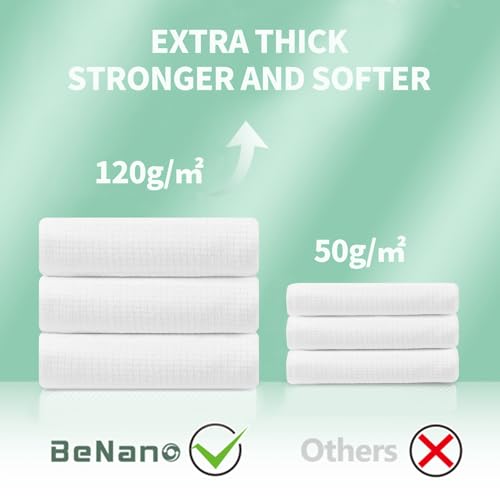Benano 55 in x 27.5 Disposable Bath Towels | Ready to Use, 4 Pack