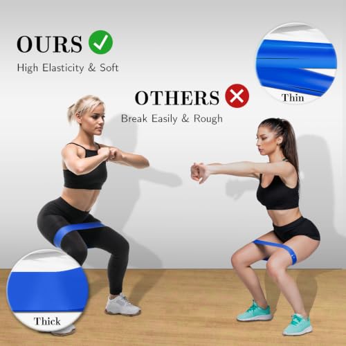 Resistance Bands Set with 5 Levels for Strength Training & Yoga