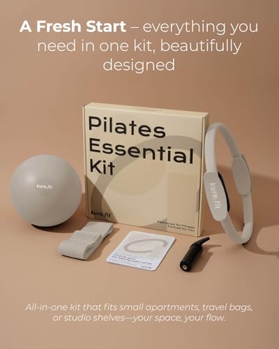 Complete Pilates Kit with Resistance Bands and Ball for Home Workouts