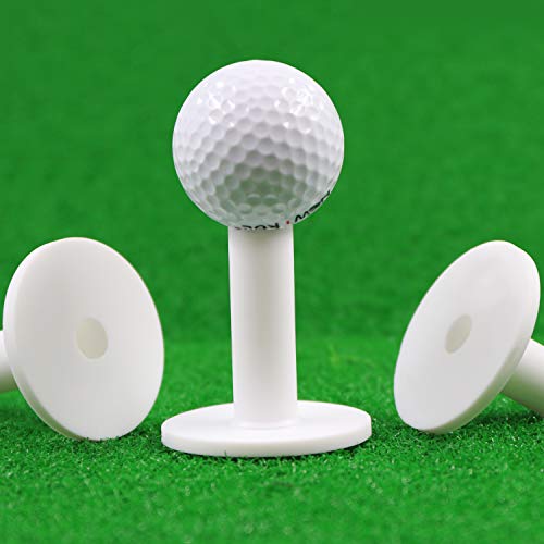 Premium Rubber Golf Tees - 6 Sizes for Durability & Stability